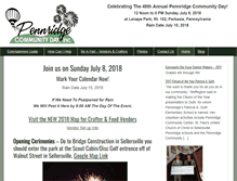 Tablet Screenshot of pennridgecommunityday.org